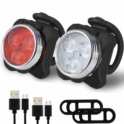 TEMU Bike Light Set, Usb Rechargeable Bicycle Lights, Ipx4 Waterproof Uk, Led Lights, 4 , Weather Resistant