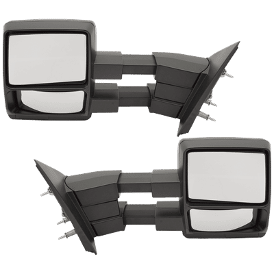 JC Whitney Mirror Textured Black, Driver & Passenger Side, 1-year limited warranty SET-JFD144R