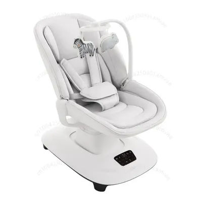 Electric Baby Soothing Chair Luxury Baby Rocking Chair Connectable To APP 360° Rotating Baby Rocking Chair Adjustable Backrest