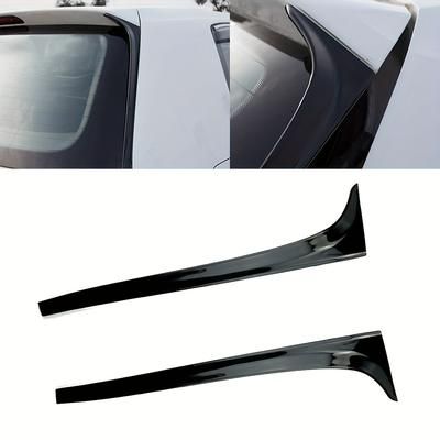 TEMU 1 Pair Abs Rear Side Wing For Golf 7/7.5 Mk7 Mk7.5 Rline 2014-2018, Car Tail Wing Airflow Modification Accessories, Wing For Car