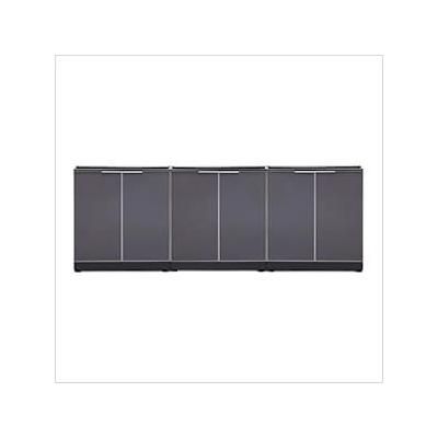 NewAge Outdoor Kitchens Aluminum Slate 3-Piece Outdoor Kitchen Set (No Countertop)