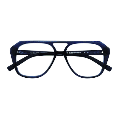 Male s aviator Navy Acetate,Eco Friendly Prescription eyeglasses - Eyebuydirect s Sea