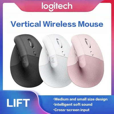 Logitech Lift Ergonomic Bluetooth Wireless Mouse Vertical Mouse Small Mouse Business Office 3 Devices Switch In Seconds