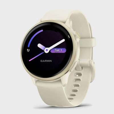 Garmin vivoactive 6 GPS Watches Lunar Gold with Bone Band