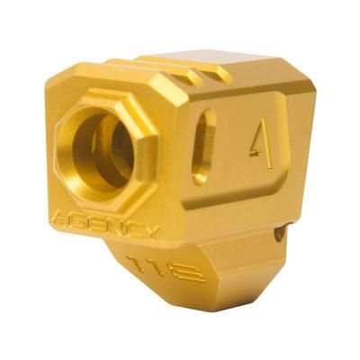 USED Agency Arms 118 Dual Port Smith & Wesson M&P9 1.0 Barrel Compensators Gold 118-M1-GLD