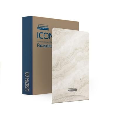 Kimberly-Clark Professional Icon Automatic Soap And Sanitizer Dispenser Faceplate, Warm Marble