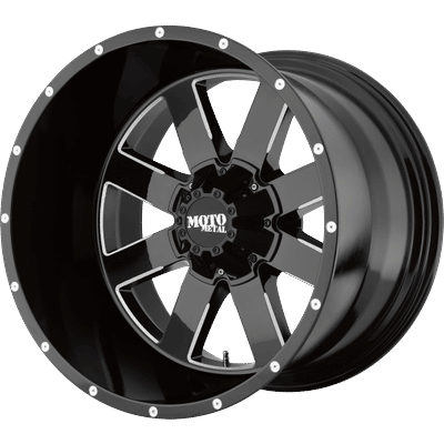 Moto Metal Wheel Aluminum Black, Lifetime Structural Limited Warranty With 1 Year On Finish MO96229068300