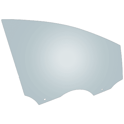 JC Whitney Door Glass, Front, Passenger Side, 1-year unlimited-mileage warranty JRF48010039