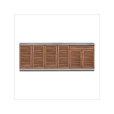 NewAge Outdoor Kitchens Grove 4-Piece Outdoor Kitchen Set with Countertops