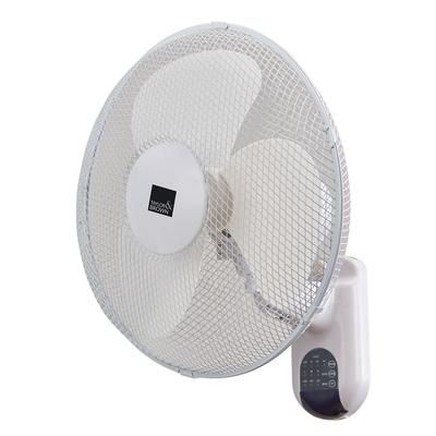 TEMU & Brown Wall Mounted Oscillating Fan With Remote Control | 16 Inch Head | Timer Function | Cooling For Summer | Office