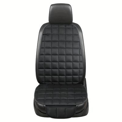 TEMU A Set Of 2 Car Seat Cushions, Essential For Autumn And Winter, Featuring Soft Plush Covers With Storage Pockets For Comfortable Driving, Compatible With Car , Made Of Memory Foam.