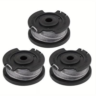 TEMU 6pcs High-quality Nylon Trimmer Line Spools For Bosch Art 23 & 26 Sl - 4.9m, 1.65mm Diameter