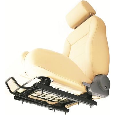 Bestop Seat Slider Powdercoated Black OE Style Trailmax II Series, Front, Driver Side, 1-year limited warranty 51245-01
