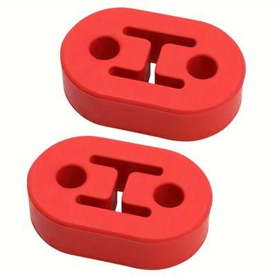 TEMU 2pcs Heavy-duty Rubber Exhaust Hanger Bushings, High-temperature Resistant, Noise-reducing & Scratch-resistant, For Most Vehicles