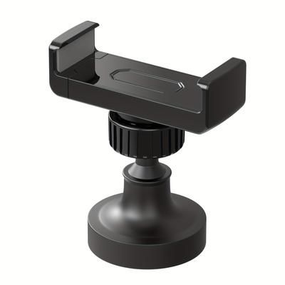 TEMU 1pc Heavy Duty Aluminum Alloy Gym Magnetic Phone Holder, 360 Rotation Universal Cellphone Mount, Non-waterproof Iron Surface Attachment For Fitness & Workout