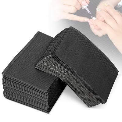 TEMU 50-pack Disposable Nail Art Table Towels, 3-ply Foldable Waterproof Nail Mats, Unscented Salon Practice Manicure Pad Sheets, Nail Tips Art Tools & Accessories