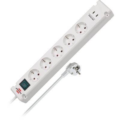 Brennenstuhl Bremounta 5-Way 3m USB wh
