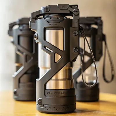 Outdoor tactical water bottle, sports stainless steel insulated water bottle, travel camping water bottle, high-value equipment