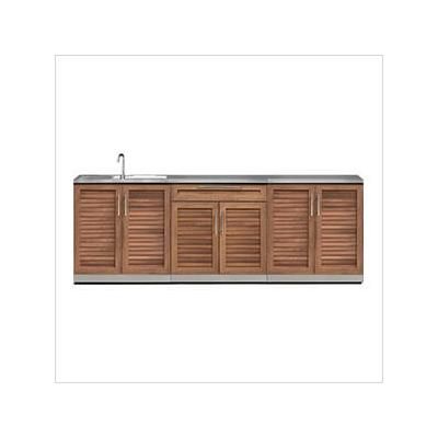 NewAge Outdoor Kitchens Grove 4-Piece Outdoor Kitchen Set with Countertops