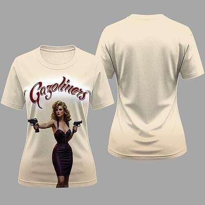T-shirt Manifesto retrò Ragazza retrò Anni 1950 Retrò Vintage Corte Girocollo Grafico per Per donna Adulti Stampa 3D per Mascherata Quotidiano Vacanza Feste