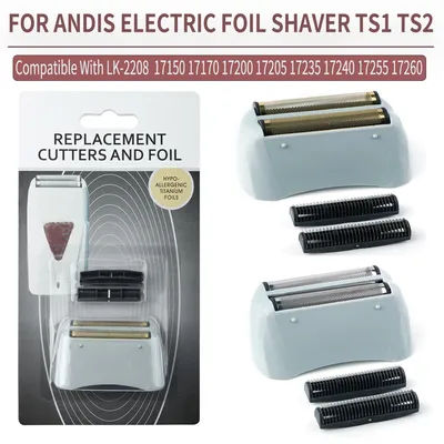 Professional Barber Shaver Replacement Foils And Cutter for Andis 3D Intelligent Floating Shaving Blade Shaver Head 17260/17155