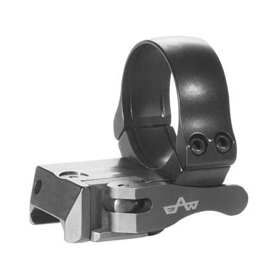 EAW Extended Quick Release Roll Off Scope Mount w/Front Extension Diameter 34mm Height 15mm 24mm To The Front Extension Lever Black Small