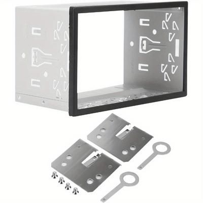TEMU Double 2 Din Car Van Stereo Radio Panel Mounting Cage Install Frame Slot Equip