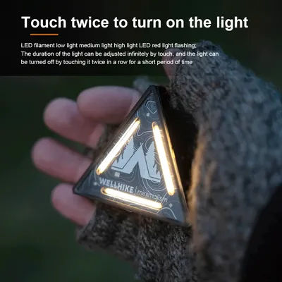 Outdoor Tactics Triangle Light SWS Night Light Badge Warning Decoration Camping Atmosphere Mini Small Pendant Lamp