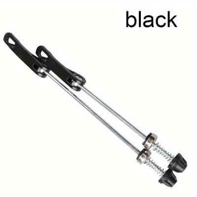 TEMU 1 Pair Ultralight Quick Release Bike Skewers - Durable Iron & Aluminum Alloy, Easy-to-use For Road & Mtb, Front & Rear Wheels, Mixed Colors With Adjustable Tension Knobs, Bike Accessories