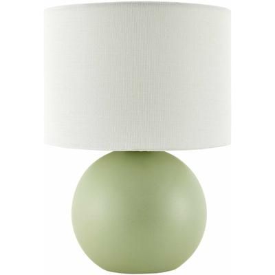 Stolbovaya 10"H x 8"W x 8"D Traditional Green/White/Translucent Table Lamp - Boutique Rugs