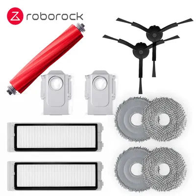 Original HEPA Filter Side Brush Main Brush Mop Cloths Dust Bag for Roborock Q Revo Robot Vacuum Cleaner Spare Parts Accessories