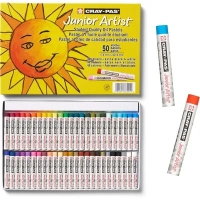 SAKURA XEP CRAY-PAS Junior Artist Student Quality Oil Pastels Soft Crayon Washable Anti-break Oil Painting Stick Small Gift