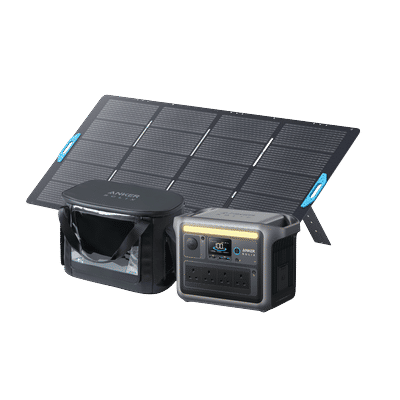 Anker SOLIX C1000 Solar Generator + 400W Solar Panel + Water-Resistant Case