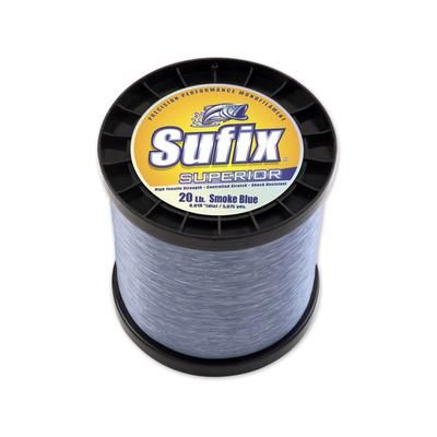 Sufix Superior Monofilament Line 20lb 5875yd Smoke Blue 2.2lb Spool 647-920