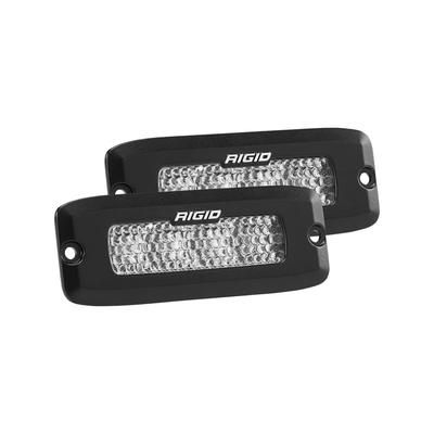 Rigid Industries SR-Q Series PRO Spot Diffused LED Flush Mount Light Pair Black 925513BLK