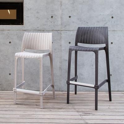 Rue Bar Stool by Polder in Brown
