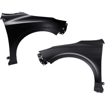 JC Whitney Fender Aluminum Natural, Front, Driver & Passenger Side, 1-year unlimited-mileage warranty SET-RS22010025