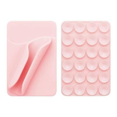 TEMU Silicone Phone Case With Stand & Card Holder | 3-in-1 Anti-slip Protective Shell With Lip Gloss Organizer, Daily Essentials Storage