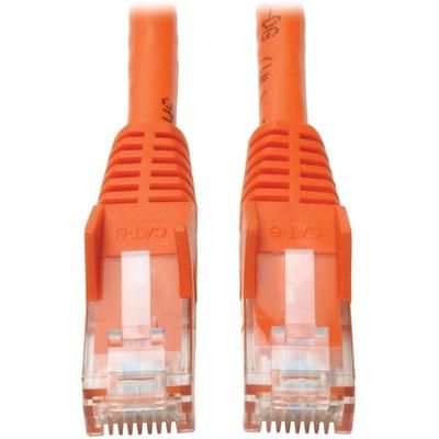 Tripp Lite By Eaton Cat6 Gbe Snagless Molded Patch Cable Utp Orange Rj45 M/m 35 Ft 35' - 35.10 Ft - 1 X Rj-45 Male Network - 1 X Rj-45 Male Network - Gold Plated Connector