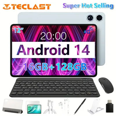 Teclast T60PLUS Tablet (MTK1.8GHz/6GB +128GB/11.97 inch 2000*1200iPS TDDI/WIFI5G/4G Dual SIM /8000mAh/Type-C/8MP+13MP/Android14)