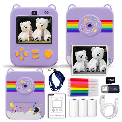 Digital Camera For Kids Instant Print The camera can print instantly Instant Print Camera Kids and is a portable small camera