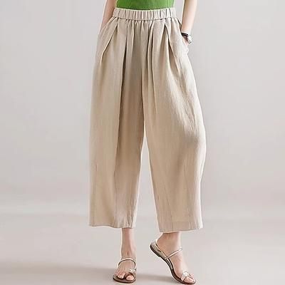 Retrò Vintage Medievale Rinascimento Lunghezza alla caviglia Pantaloni Pantaloni a gamba larga Tinta unica Costume Per donna Vacanza Casual Quotidiano Adulti Pantaloni Primavera Estate