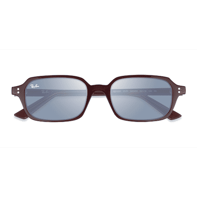 Female s rectangle Red Eco Friendly,Plastic Prescription sunglasses - Eyebuydirect s Ray-Ban RB4455 Zuri