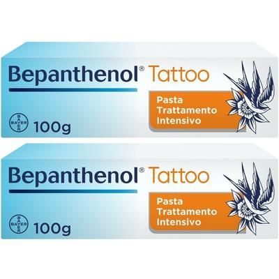 Bepanthenol Tattoo Pasta Trattamento Intensivo per Tatuaggio Set da 2