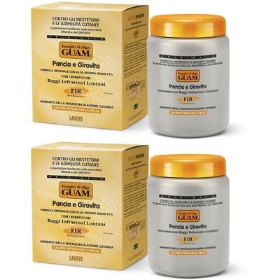 GUAM® Fanghi d'Alga Pancia e Girovita FIR Set da 2 2x1000 g Crema