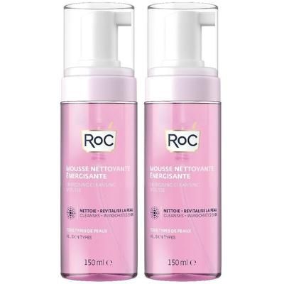 ROC Mousse Detergente Energizzante Set da 2 2x150 ml Schiuma