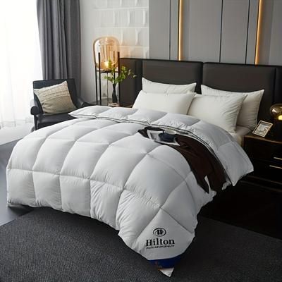 TEMU Luxury Sheraton Style Duvet Cover - Soft & Plush, 100% Polyester, Quilted Design, Bedrooms, Hotels, Dorms