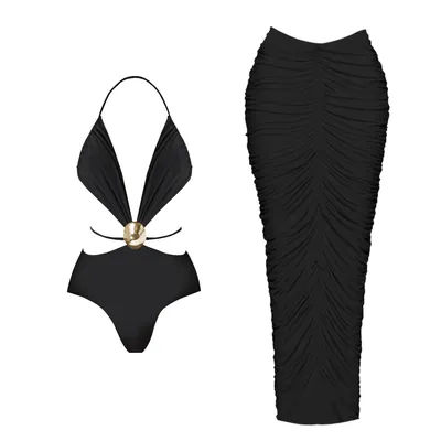 2025 maillot de bain creux avec couverture Sexy maillots de bain femmes Bikini femme maillot de bain coquille brillante maillot de bain body maillots de bain