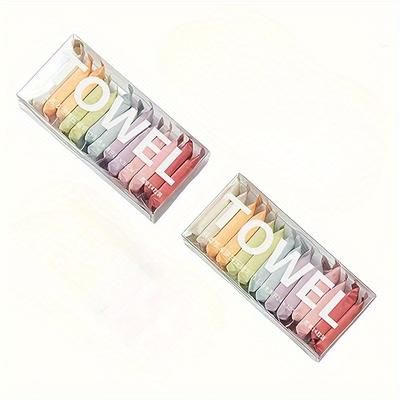TEMU Containing 28 Compressed Towels, Disposable Soft Towels That Are Portable And Extra Thick, Suitable For Travel, Outdoor Camping, Hiking, Sports, Hotels, And Beauty Salons.