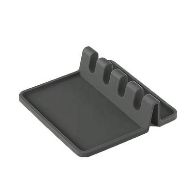 TEMU 1pc Drip Mat, Suitable For Tableware, Heat-resistant Spoon Rest And Stove Spoon Holder, Long-handled Spoon And Tongs Kitchen Utensil Rack, Kitchen Silicone Utensil Holder.